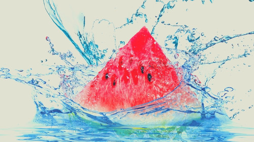 Fresh hydrating red watermelon